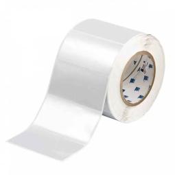 Термотрансферная самоклеящаяся этикетка 101.6х50.8 мм для принтеров Brady серебристая (1000 шт в рулоне, материал полиэстер)