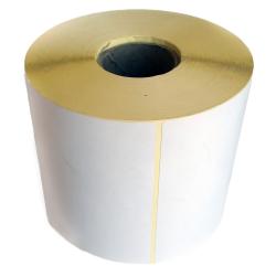 Термотрансферная самоклеящаяся этикетка 10х60 мм (1000 шт в рулоне, втулка 40 мм, материал полуглянцевая бумага)