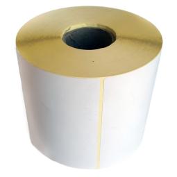 Термотрансферная самоклеящаяся этикетка 15х30 мм (1000 шт в рулоне, втулка 40 мм, материал полуглянцевая бумага)