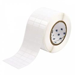 Термотрансферная самоклеящаяся этикетка 25.4х12.7 мм для принтеров Brady белая (10000 шт в рулоне, материал полиэстер)