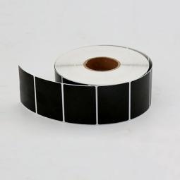 Термотрансферная самоклеящаяся этикетка 30х20 мм черная (2000 шт в рулоне, втулка 40 мм, материал полуглянцевая бумага)