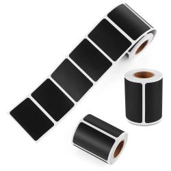 Термотрансферная самоклеящаяся этикетка 58х40 мм черная (700 шт в рулоне, втулка 40 мм, материал полуглянцевая бумага)