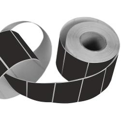 Термотрансферная самоклеящаяся этикетка 58х40 мм черная (700 шт в рулоне, втулка 40 мм, материал полуглянцевая бумага)